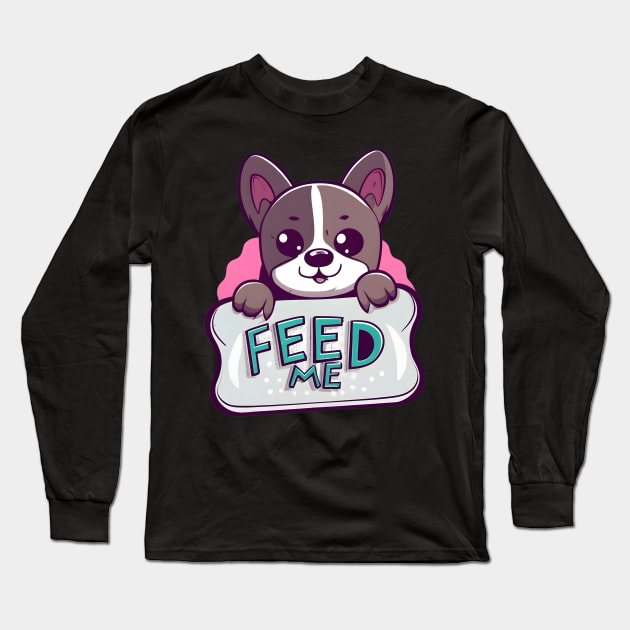 Feed Me Long Sleeve T-Shirt by NomiCrafts